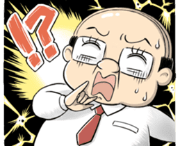 My boss! Bald head Mr.Hageyama's life sticker #3438676