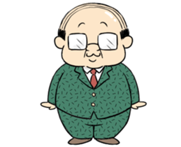 My boss! Bald head Mr.Hageyama's life sticker #3438684