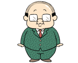 My boss! Bald head Mr.Hageyama's life sticker #3438684