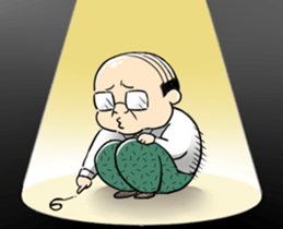 My boss! Bald head Mr.Hageyama's life sticker #3438694
