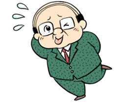 My boss! Bald head Mr.Hageyama's life sticker #3438700