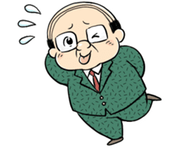 My boss! Bald head Mr.Hageyama's life sticker #3438700