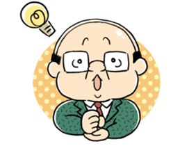 My boss! Bald head Mr.Hageyama's life sticker #3438701