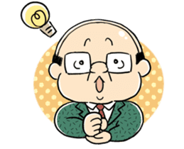 My boss! Bald head Mr.Hageyama's life sticker #3438701