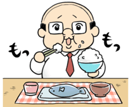 My boss! Bald head Mr.Hageyama's life sticker #3438703