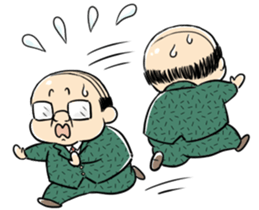 My boss! Bald head Mr.Hageyama's life sticker #3438706