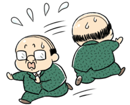 My boss! Bald head Mr.Hageyama's life sticker #3438706