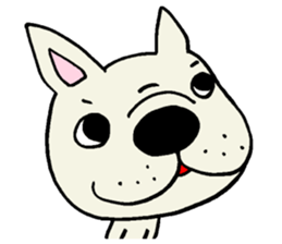 Together with French bulldog. sticker #3439200
