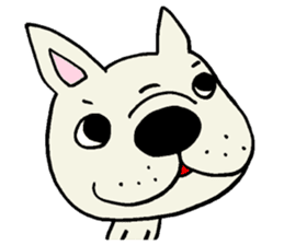 Together with French bulldog. sticker #3439200