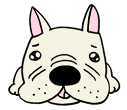 Together with French bulldog. sticker #3439205