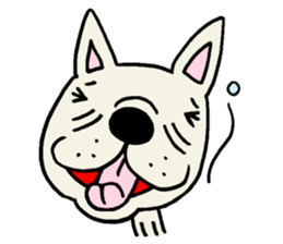 Together with French bulldog. sticker #3439208