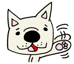 Together with French bulldog. sticker #3439210