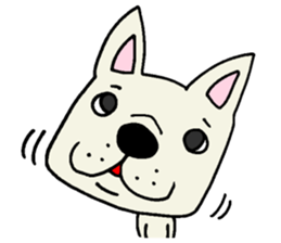 Together with French bulldog. sticker #3439211