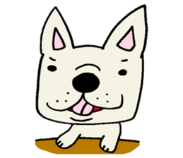 Together with French bulldog. sticker #3439215