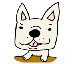 Together with French bulldog. sticker #3439215