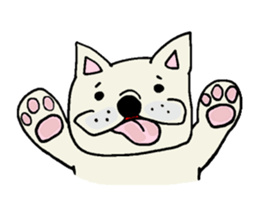 Together with French bulldog. sticker #3439217