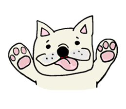Together with French bulldog. sticker #3439217