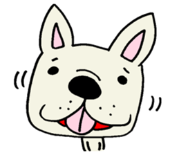 Together with French bulldog. sticker #3439218