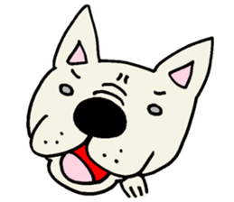 Together with French bulldog. sticker #3439219