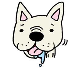 Together with French bulldog. sticker #3439222