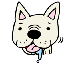 Together with French bulldog. sticker #3439222