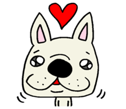 Together with French bulldog. sticker #3439223