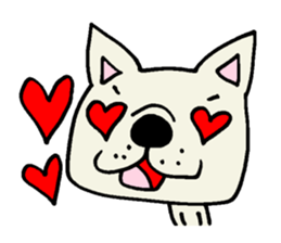 Together with French bulldog. sticker #3439224