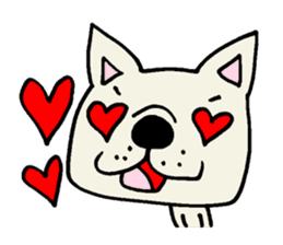 Together with French bulldog. sticker #3439224