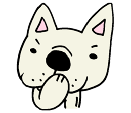 Together with French bulldog. sticker #3439226