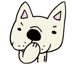 Together with French bulldog. sticker #3439226