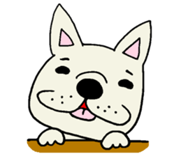Together with French bulldog. sticker #3439227