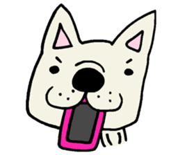 Together with French bulldog. sticker #3439230