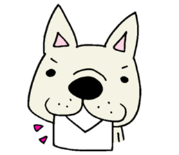 Together with French bulldog. sticker #3439231