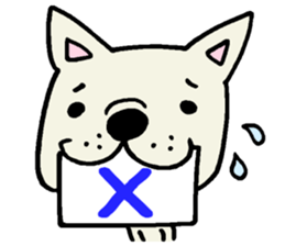 Together with French bulldog. sticker #3439233