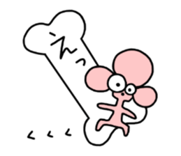 pink poodle sticker #3439425