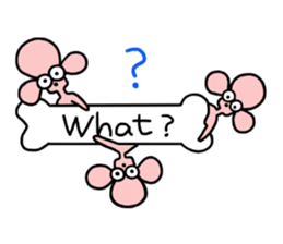 pink poodle sticker #3439426