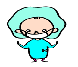Operating room nurse sticker #3440197