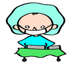 Operating room nurse sticker #3440210