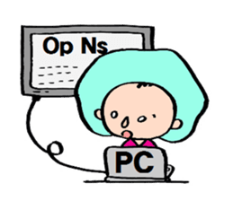 Operating room nurse sticker #3440223