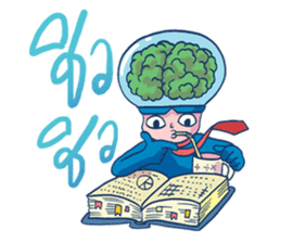 Brain Guy & Heart Girl by PUCK sticker #3440835