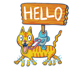 Brain Guy & Heart Girl by PUCK sticker #3440836