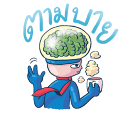 Brain Guy & Heart Girl by PUCK sticker #3440837