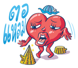 Brain Guy & Heart Girl by PUCK sticker #3440838