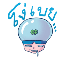 Brain Guy & Heart Girl by PUCK sticker #3440839