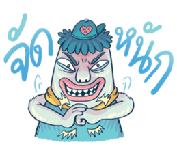 Brain Guy & Heart Girl by PUCK sticker #3440852