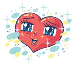 Brain Guy & Heart Girl by PUCK sticker #3440858
