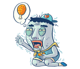 Brain Guy & Heart Girl by PUCK sticker #3440864