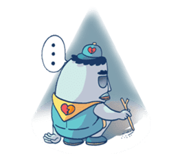 Brain Guy & Heart Girl by PUCK sticker #3440869