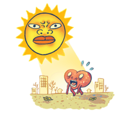 Brain Guy & Heart Girl by PUCK sticker #3440871