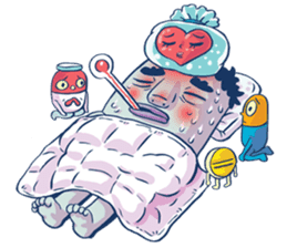 Brain Guy & Heart Girl by PUCK sticker #3440872